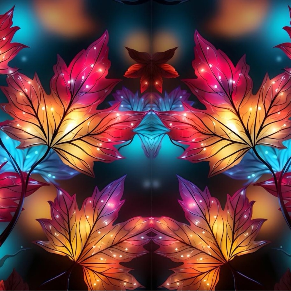 Bright color leaves 20 oz tumbler